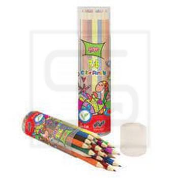 توتو / مداد رنگی / 24 رنگ / قوطی استوانه ای