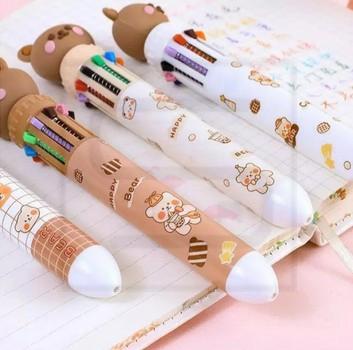 سینا / خودکار / 10 رنگ / فانتزی / خرگوشی پولکی / تدی