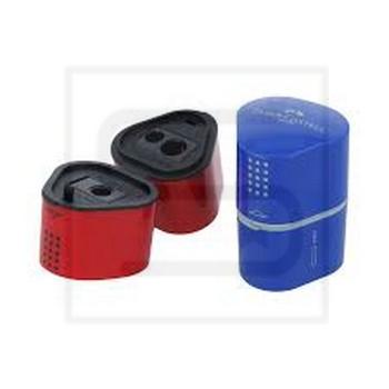 فابرکستل / تراش مخزن دار / سه قلو / قرمز و آبی / 183801