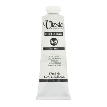 رنگ روغن 37 میل سفید زینک Zinc White کد 45  وستا