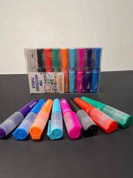 ماژیک وایت برد 8 رنگ مینی گرد اسکول فنز کد 922208