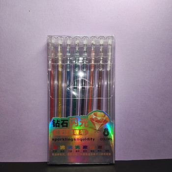 خودکار اکلیلی/8 رنگ/بسته ای/zuixua