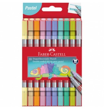 ماژیک دوسر پاستلی طرح آفتاب پرست فابرکاستل 10 رنگ