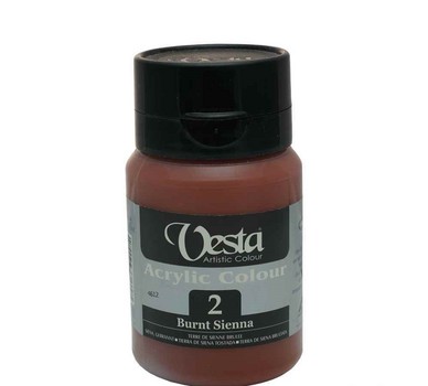 وستا / اکریلیک 250 میل قهوه ای روشن Burnt Sienna کد 2