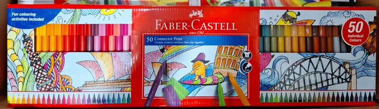 ماژیک درچسبان 50 رنگ فابرکاستل