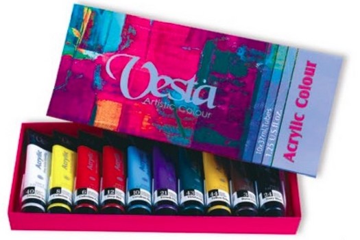 اکریلیک 10 رنگ 37 میل وستا